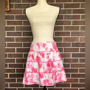 NWT Ideology Skort Womens Size XXL Pink Tie Dye Shorts Tiered Performance Golf